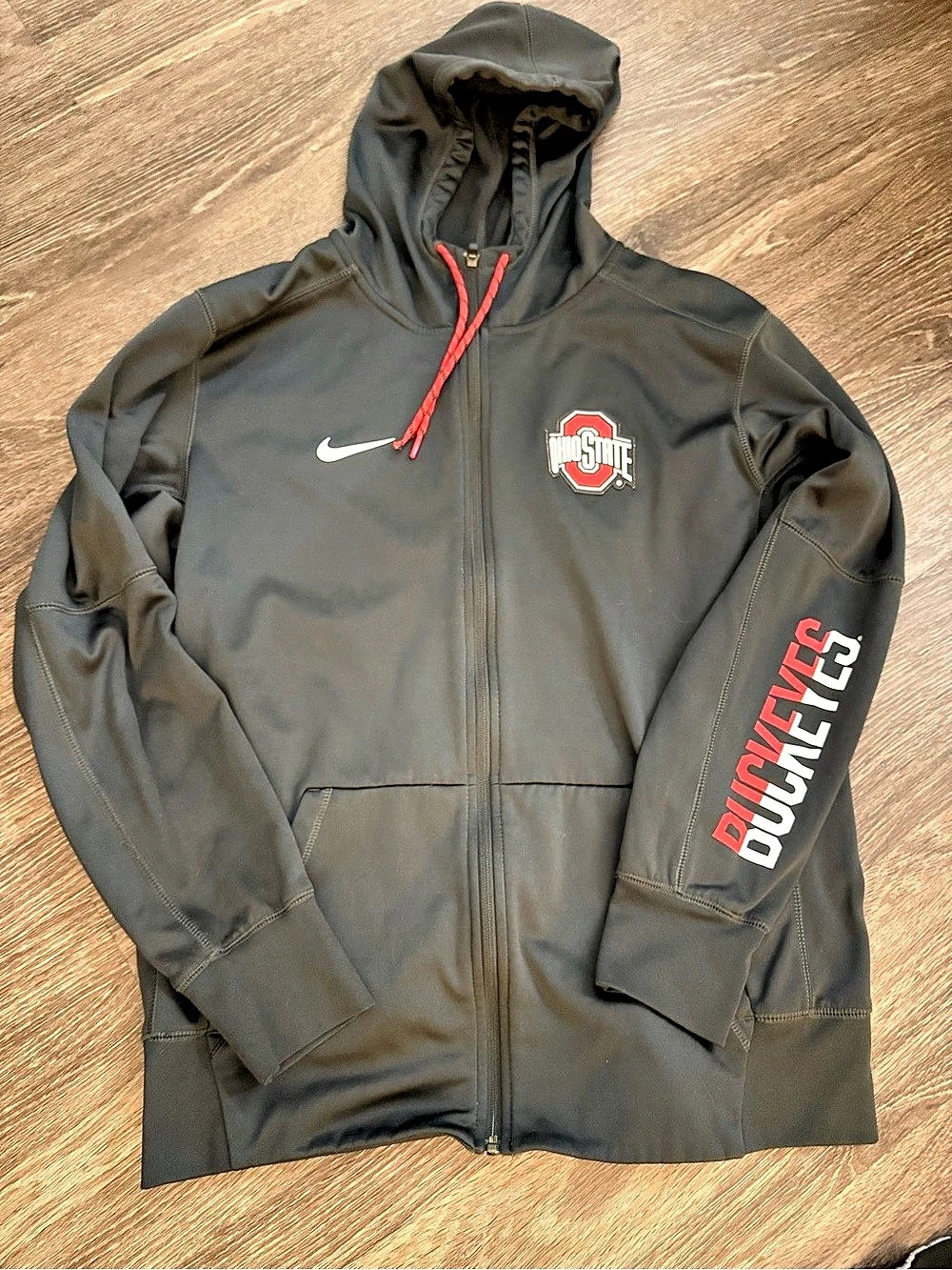 Nike Ohio State Buckeyes Primetime Therma-FIT Full-Zip Hoodie Therma-FIT